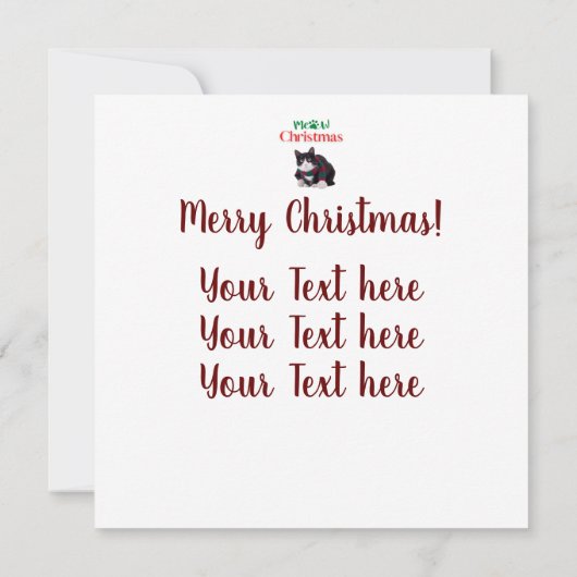 MEOW CHRISTMAS CAT (Rückseite)