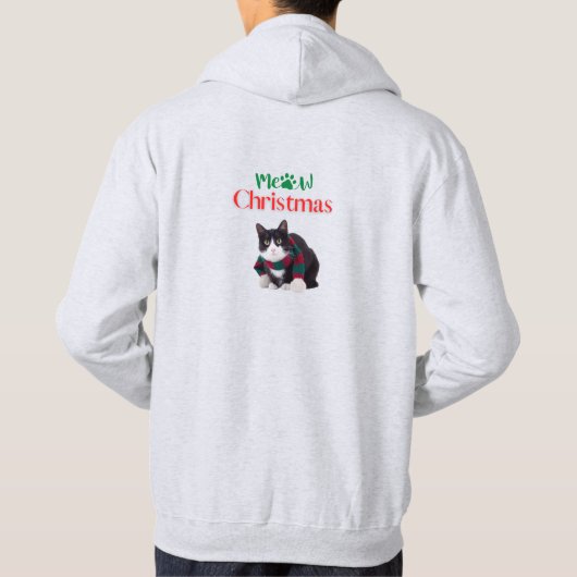MEOW CHRISTMAS CAT HOODIE (Rückseite)