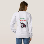 MEOW CHRISTMAS CAT SWEATSHIRT (Schwarz voll)
