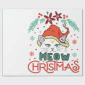 Meow Christmas Geschenkpapier (Flach)