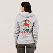 Meow Christmas Hoodie (Schwarz voll)