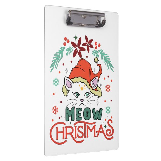 Meow Christmas Klemmbrett (Rechts)