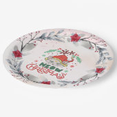 Meow Christmas Pappteller (Schrägansicht)