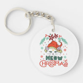 Meow Christmas Schlüsselanhänger (Vorderseite)