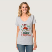 Meow Christmas T-Shirt (Vorderseite Vollansicht)