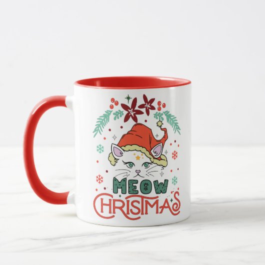 Meow Christmas Tasse (Links)
