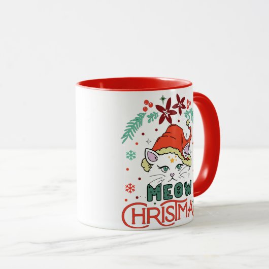 Meow Christmas Tasse (VorderseiteRechts)