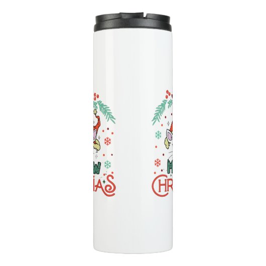 Meow Christmas Thermosbecher (Rückseite)