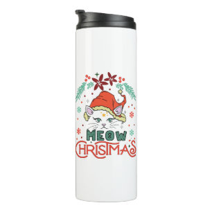 Meow Christmas Thermosbecher