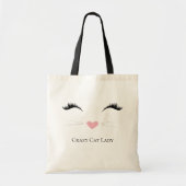 Meow Crazy Cat Lady Tragetasche (Vorne)