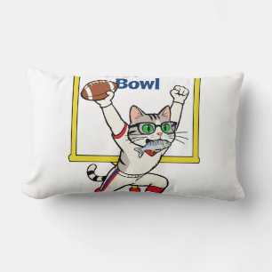 Meow-der-Bowl-Champion Katzenfußball  Lendenkissen