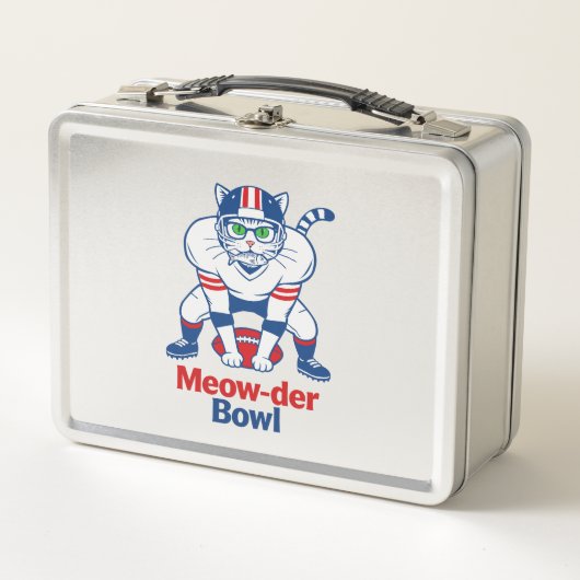 Meow-der Bowl  Metall Brotdose (Vorderseite)