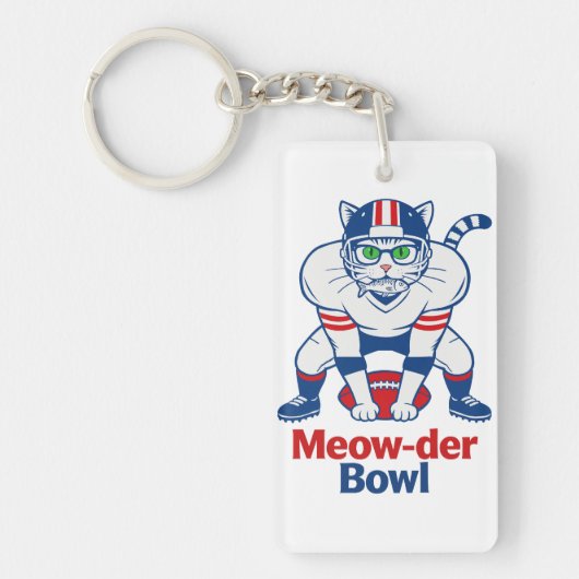 Meow-der Bowl Schlüsselanhänger (Vorderseite)