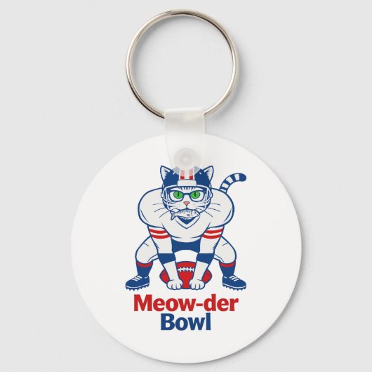 Meow-der Bowl  Schlüsselanhänger (Vorderseite)