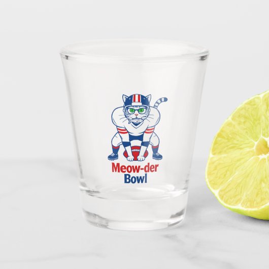 Meow-der Bowl Schnapsglas (Vorderseite)