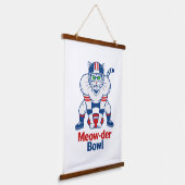 Meow-der Bowl Wandteppich Mit Holzrahmen (Gewinkelt)