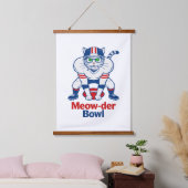 Meow-der Bowl Wandteppich Mit Holzrahmen (Schlafzimmer)