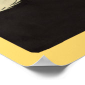 Meow Ein Schritt Vintage Katze Liebende Katze Poster (Ecke)