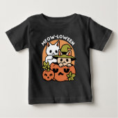 Meow - Festivals Halloween Cat Design Baby T-shirt (Vorderseite)