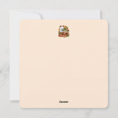 Meow - Festivals Halloween Cat Design Feiertagskarte (Rückseite)