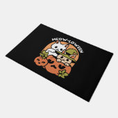 Meow - Festivals Halloween Cat Design Fußmatte (Schrägansicht)