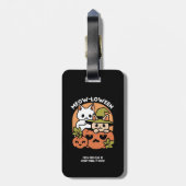 Meow - Festivals Halloween Cat Design Gepäckanhänger (Rückseite vertikal)
