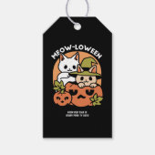Meow - Festivals Halloween Cat Design Geschenkanhänger (Vorderseite)