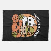 Meow - Festivals Halloween Cat Design Geschirrtuch (Horizontal)