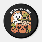 Meow - Festivals Halloween Cat Design Magnet (Vorne)