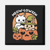 Meow - Festivals Halloween Cat Design Magnet (Vorne)