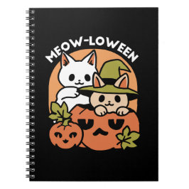 Meow - Festivals Halloween Cat Design Notizblock