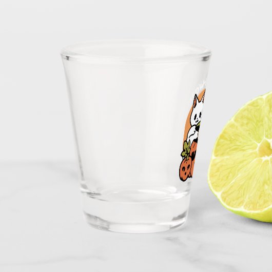 Meow - Festivals Halloween Cat Design Schnapsglas (Links)