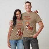 Meow Friends witzig T-Shirt (Unisex)