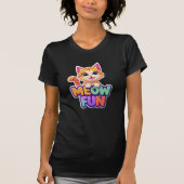Meow Fun - Cute Smiling Cat T-Shirt (Vorderseite)