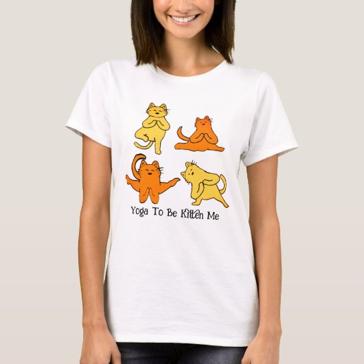 Meow-ga Master: Unglaublich witzig Cat Yoga Pun T-Shirt (Vorderseite)
