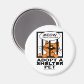 Meow (Gerettet Magnet (Vorderseite/Rückseite)