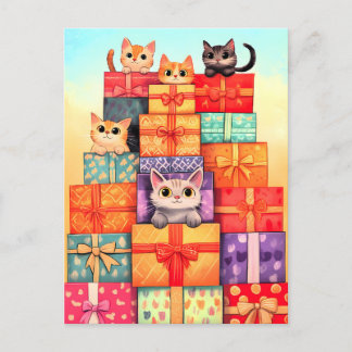 Meow Geschenk Geburtstagsturm Feiertagspostkarte