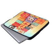 Meow Geschenk Geburtstagsturm Laptopschutzhülle (Vorne Knopf)