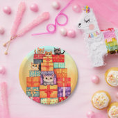 Meow Geschenk Geburtstagsturm Pappteller (Party)