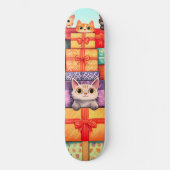 Meow Geschenk Geburtstagsturm Skateboard (Vorderseite)