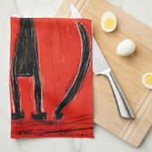 Meow Geschirrtuch (Viertel Falte)