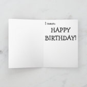 Meow: Happy Birthday Card Karte (Innenseite)