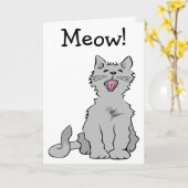 Meow: Happy Birthday Card Karte (Gelbe Blume)