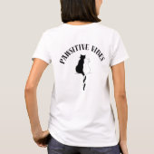 Meow Heart | Niedlich Cat Lover T - Shirt (Rückseite)