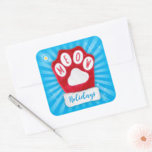MEOW Holidays Niedlich Red Paw Weihnachtskatze Mit