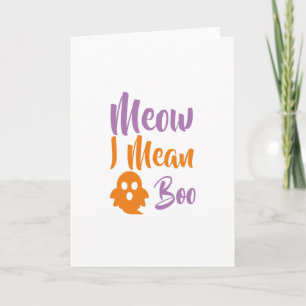 Meow-I Gemein Boo-catoween-halloween-lustig Karte