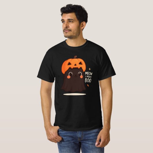 Meow i gemein Boo T-Shirt (Vorne ganz)