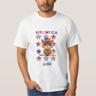 Meow-ica @250 Feline Patriot T-Shirt