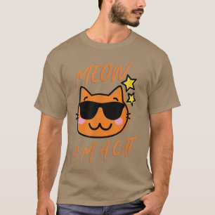 Meow Ich bin ein Cat-Shirt für Frauen Männer Kinde T-Shirt