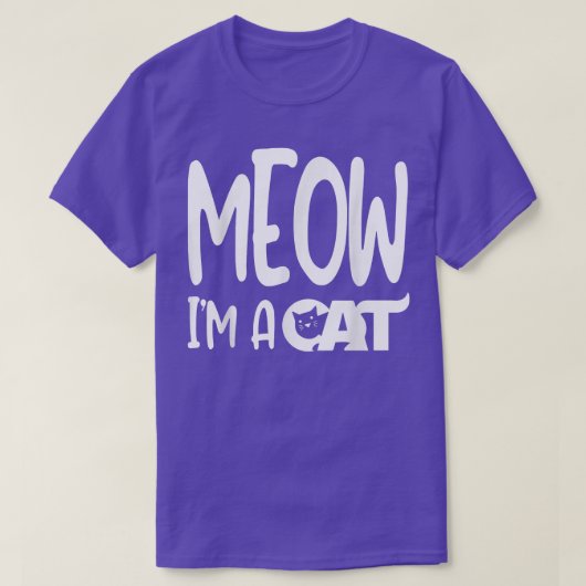 Meow, ich bin ein Katzen Halloween-Kostüm T-Shirt (Design vorne)